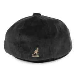 Cheap Casquette Gavroche en Velours Côtelé Hawker noir Femme Casquettes Plates|Casquettes Femme