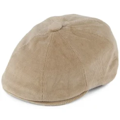Flash Sale Casquette Gavroche en Velours Côtelé Hawker beige Femme Casquettes Plates|Casquettes Femme