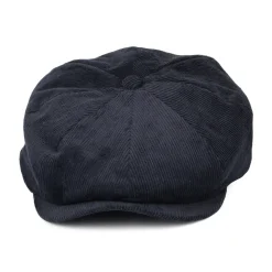 Shop Casquette Gavroche en Velours Côtelé Ample Brood bleu marine Femme/Homme Casquettes Plates|Casquettes Plates