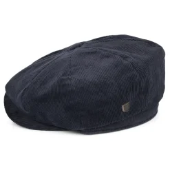 Shop Casquette Gavroche en Velours Côtelé Ample Brood bleu marine Femme/Homme Casquettes Plates|Casquettes Plates