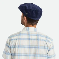 Shop Casquette Gavroche en Velours Côtelé Ample Brood bleu marine Femme/Homme Casquettes Plates|Casquettes Plates