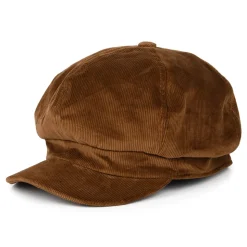 New Casquette Gavroche en Velours Côtelé marron Femme/Homme Casquettes Plates|Casquettes Plates