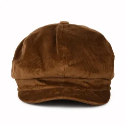 New Casquette Gavroche en Velours Côtelé marron Femme/Homme Casquettes Plates|Casquettes Plates