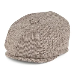 Best Sale Casquette Gavroche Enfant à Chevrons marron JAXON & JAMES Femme/Enfant Garçons|Casquettes Gavroche