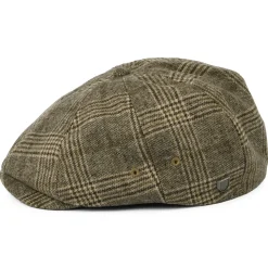 New Casquette Gavroche Légère à Carreaux Brood sable-avoine Femme/Homme Casquettes Plates|Grandes Tailles