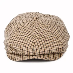 Flash Sale Casquette Gavroche Pied-de-Poule Brood sable-marron Femme/Homme Casquettes Plates|Casquettes Plates