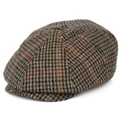 Cheap Casquette Gavroche Pied-de-Poule Brood olive-beige-noir Femme/Homme Casquettes Plates|Casquettes Plates