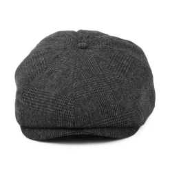 Cheap Casquette Gavroche Prince-de-Galles Brood anthracite Femme/Homme Casquettes Plates|Grandes Tailles