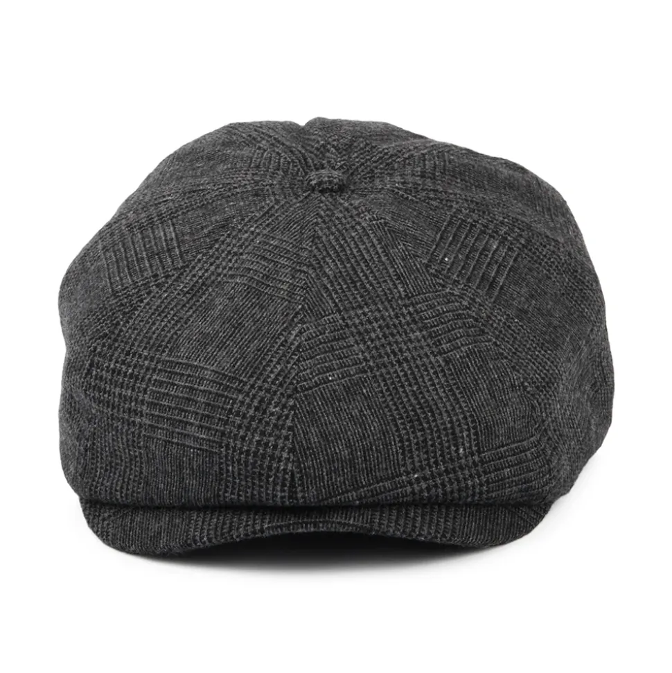 Cheap Casquette Gavroche Prince-de-Galles Brood anthracite Femme/Homme Casquettes Plates|Grandes Tailles
