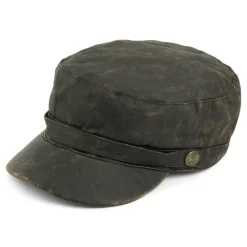Discount Casquette Militaire en Coton à Effet Usé marron JAXON & JAMES Homme Casquettes Militaires|Casquettes Homme