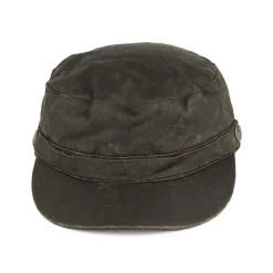 Discount Casquette Militaire en Coton à Effet Usé marron JAXON & JAMES Homme Casquettes Militaires|Casquettes Homme