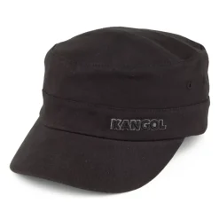 Outlet Casquette Militaire en Coton Sergé noir Homme Casquettes Militaires|Casquettes Homme