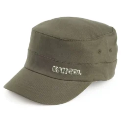 New Casquette Militaire en Coton Sergé vert Homme Casquettes Militaires|Casquettes Homme