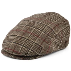 Outlet Casquette Plate à Carreaux Hooligan 20ème Anniversaire marron-multicolore Femme/Homme Casquettes Plates|Grandes Tailles