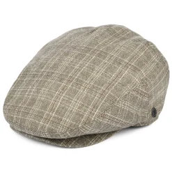 Best Sale Casquette Plate à Carreaux Grantville beige sable JAXON & JAMES Femme/Homme Casquettes Plates|Casquettes Plates