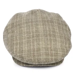 Best Sale Casquette Plate à Carreaux Grantville beige sable JAXON & JAMES Femme/Homme Casquettes Plates|Casquettes Plates