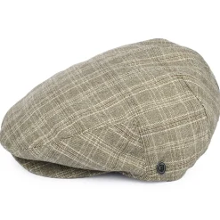 Best Sale Casquette Plate à Carreaux Grantville beige sable JAXON & JAMES Femme/Homme Casquettes Plates|Casquettes Plates