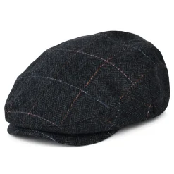 Discount Casquette Plate à Carreaux et Chevrons Hooligan bleu marine délavé-bleu Femme/Homme Casquettes Plates|Casquettes Plates
