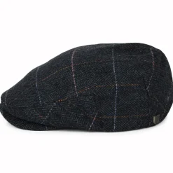 Discount Casquette Plate à Carreaux et Chevrons Hooligan bleu marine délavé-bleu Femme/Homme Casquettes Plates|Casquettes Plates