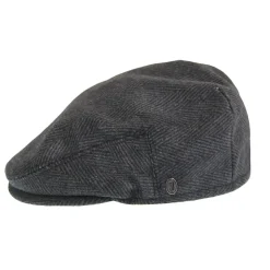Best Sale Casquette Plate à Chevrons anthracite JAXON & JAMES Femme Casquettes Femme|Casquettes Plates
