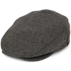 Store Casquette Plate à Chevrons Hooligan gris-noir Femme/Homme Casquettes Plates|Grandes Tailles
