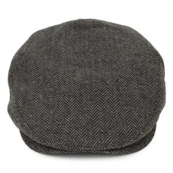 Store Casquette Plate à Chevrons Hooligan gris-noir Femme/Homme Casquettes Plates|Grandes Tailles