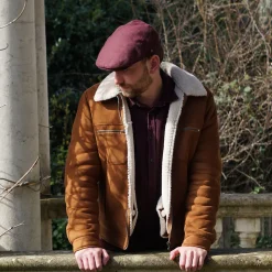 Sale Casquette Plate à Chevrons Hillcrest bordeaux-noir JAXON & JAMES Femme/Homme Casquettes Plates|Casquettes Plates