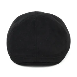 Store Casquette Plate Bec-de-Canard en Laine Brossée Mélangée Porto noir Femme/Homme Casquettes Plates|Chapeaux Hiver