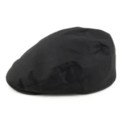 Clearance Casquette Plate en Coton Ciré noir Femme Casquettes Plates|Casquettes Femme