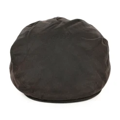 Hot Casquette Plate en Coton Ciré marron Femme Casquettes Plates|Casquettes Femme