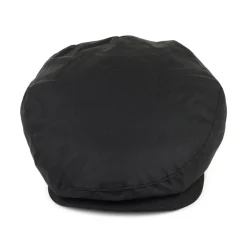 Fashion Casquette Plate en Coton Ciré British Millerain noir JAXON & JAMES Femme/Homme Chapeaux De Pluie|Casquettes Plates