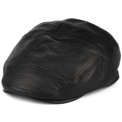 Discount Casquette Plate en Cuir Reffell noir Femme/Homme Casquettes Plates|Casquettes Plates