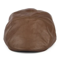 Clearance Casquette Plate en Cuir Reffell marron Femme/Homme Casquettes Plates|Casquettes Plates