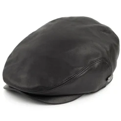 Best Sale Casquette Plate en Cuir Stockton noir Femme Casquettes Plates|Casquettes Femme