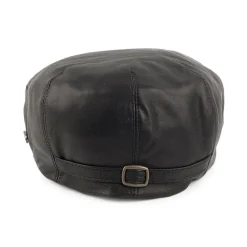 Best Sale Casquette Plate en Cuir Stockton noir Femme Casquettes Plates|Casquettes Femme