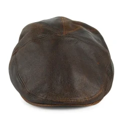 Sale Casquette Plate en Cuir Taxten marron Femme Casquettes Plates|Casquettes Femme