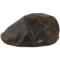 Sale Casquette Plate en Cuir Taxten marron Femme Casquettes Plates|Casquettes Femme