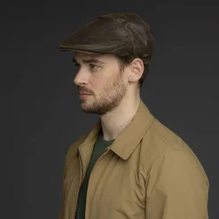 Sale Casquette Plate en Cuir Taxten marron Femme Casquettes Plates|Casquettes Femme