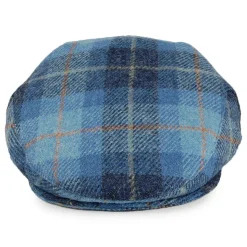 Fashion Casquette Plate en Harris Tweed Bay River bleu-bleu marine JAXON & JAMES Femme/Homme Casquettes Plates|Grandes Tailles