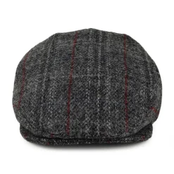 Store Casquette Plate en Harris Tweed Loch Alsh mélange de gris JAXON & JAMES Femme/Homme Casquettes Plates|Casquettes Plates