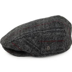 Store Casquette Plate en Harris Tweed Loch Alsh mélange de gris JAXON & JAMES Femme/Homme Casquettes Plates|Casquettes Plates