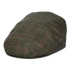 Fashion Casquette Plate en Laine Vierge Prince-de-Galles forêt-multi Femme/Homme Casquettes Plates|Grandes Tailles