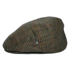 Fashion Casquette Plate en Laine Vierge Prince-de-Galles forêt-multi Femme/Homme Casquettes Plates|Grandes Tailles