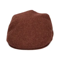 Cheap Casquette Plate en Laine Vierge Chinée rouille Femme/Homme Casquettes Plates|Chapeaux Hiver