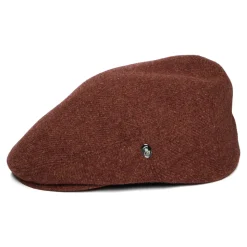 Cheap Casquette Plate en Laine Vierge Chinée rouille Femme/Homme Casquettes Plates|Chapeaux Hiver