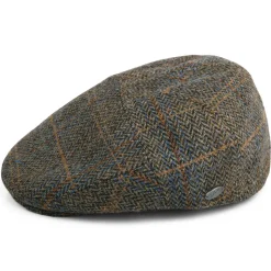 Fashion Casquette Plate en Laine Mélangée à Carreaux Lou chêne-multi Femme/Homme Casquettes Plates|Casquettes Plates