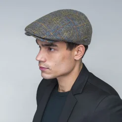 Fashion Casquette Plate en Laine Mélangée à Carreaux Lou chêne-multi Femme/Homme Casquettes Plates|Casquettes Plates