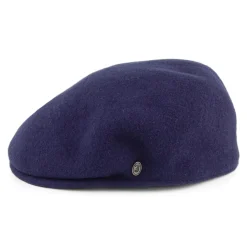 Outlet Casquette Plate en Laine Classic bleu marine JAXON & JAMES Femme/Homme Casquettes Plates|Grandes Tailles