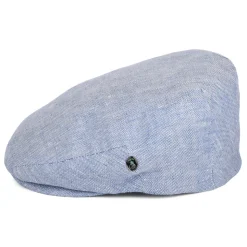 Best Sale Casquette Plate en Lin à Micro Chevrons bleu Femme/Homme Casquettes Plates|Casquettes Plates