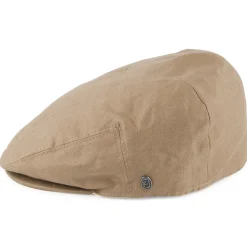 Shop Casquette Plate en Lin camel JAXON & JAMES Femme Casquettes Plates|Casquettes Femme